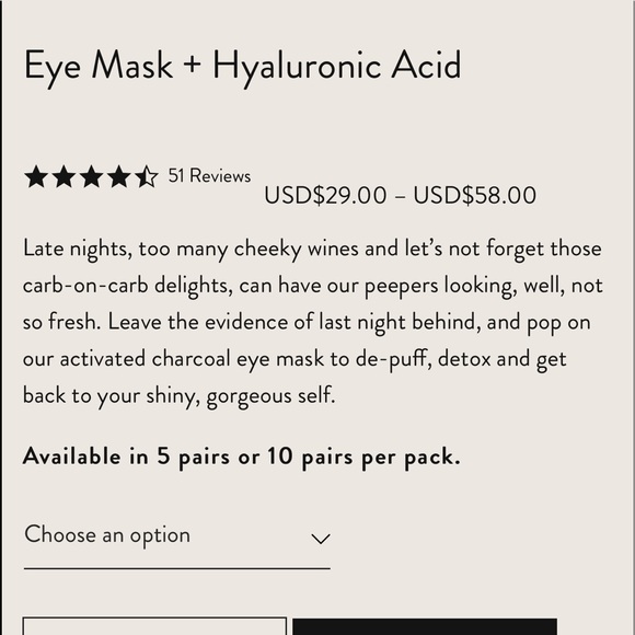 *Sealed in BOX* Eye Mask, set of 5 - Picture 4 of 5